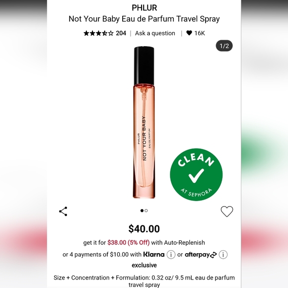 2/$40✨️Phlur Not Your Baby EDP✨️ - Picture 3 of 3